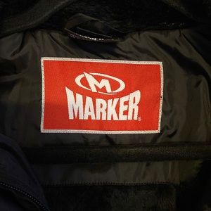 Marker womens jacket, winter, black, medium, fleece inside